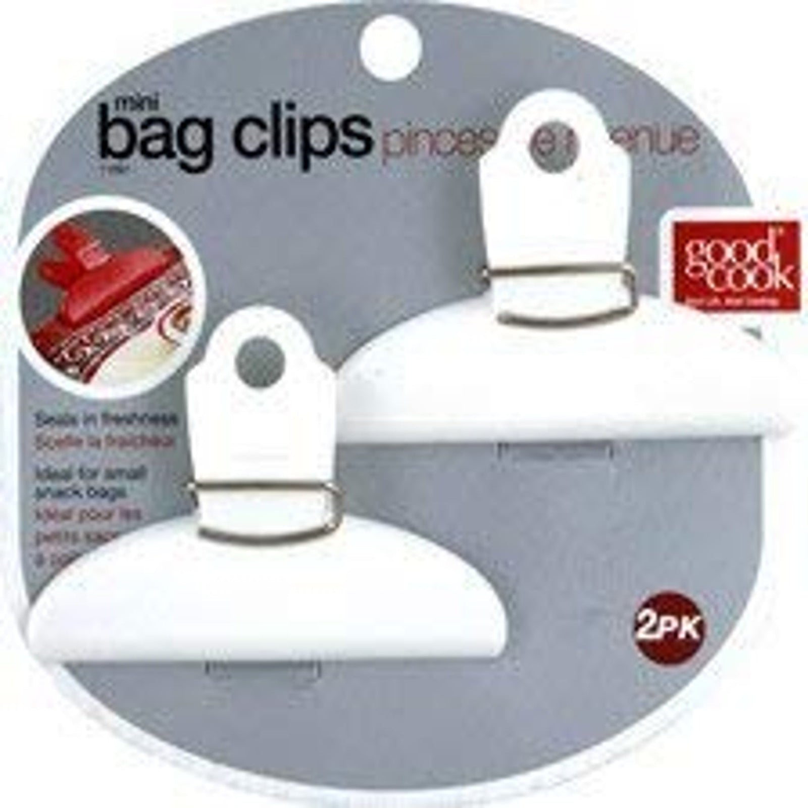 Good Cook Mini Bag Clip Red (3-1/4 in.)