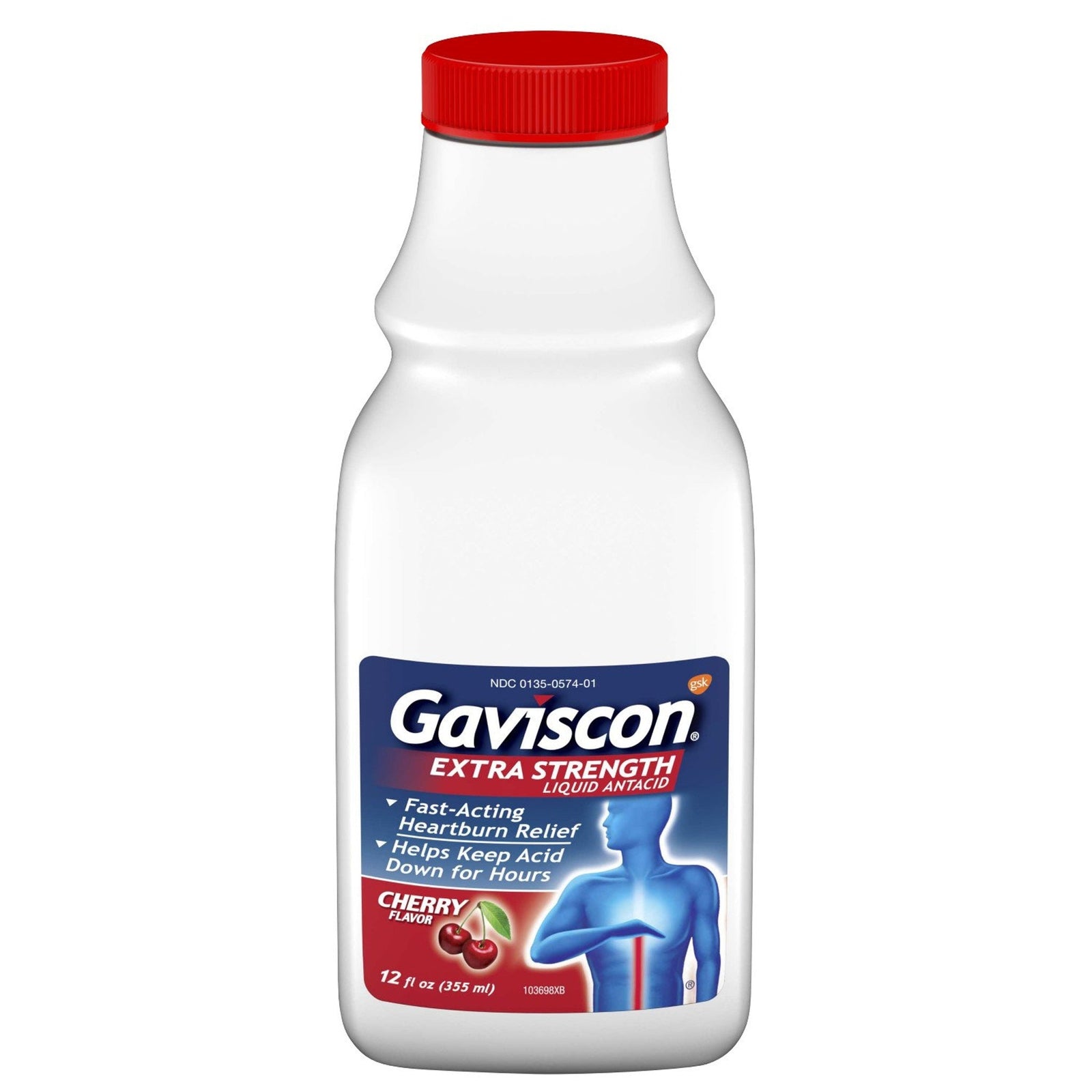 Gaviscon Cherry Liquid Antacid (12 oz)