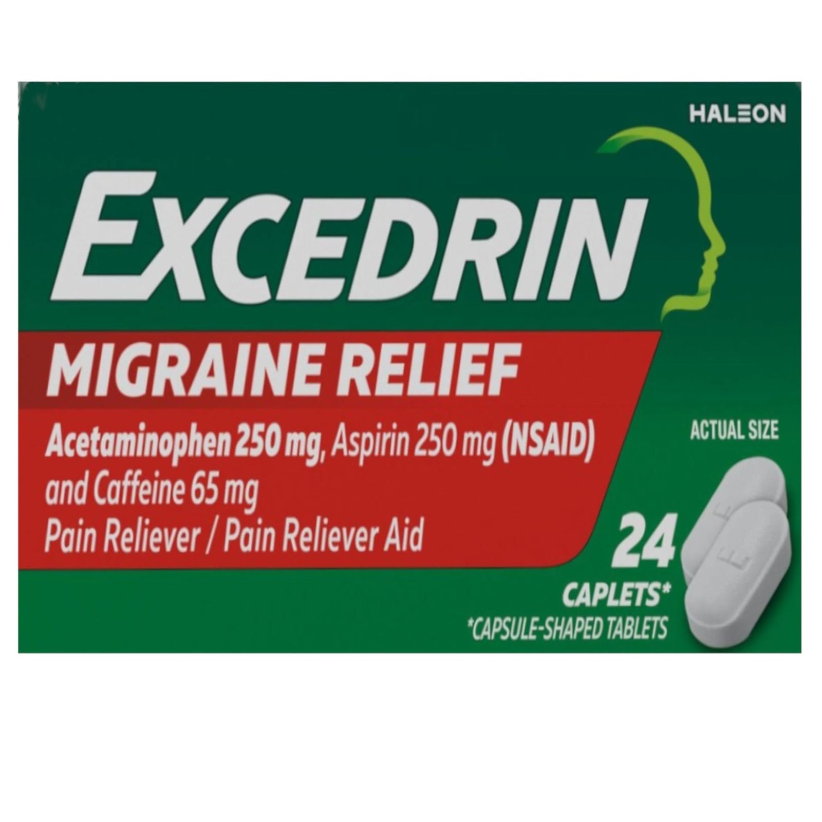 Excedrin Migraine Pain Reliever Caplets (24 ct, 3 Pack)