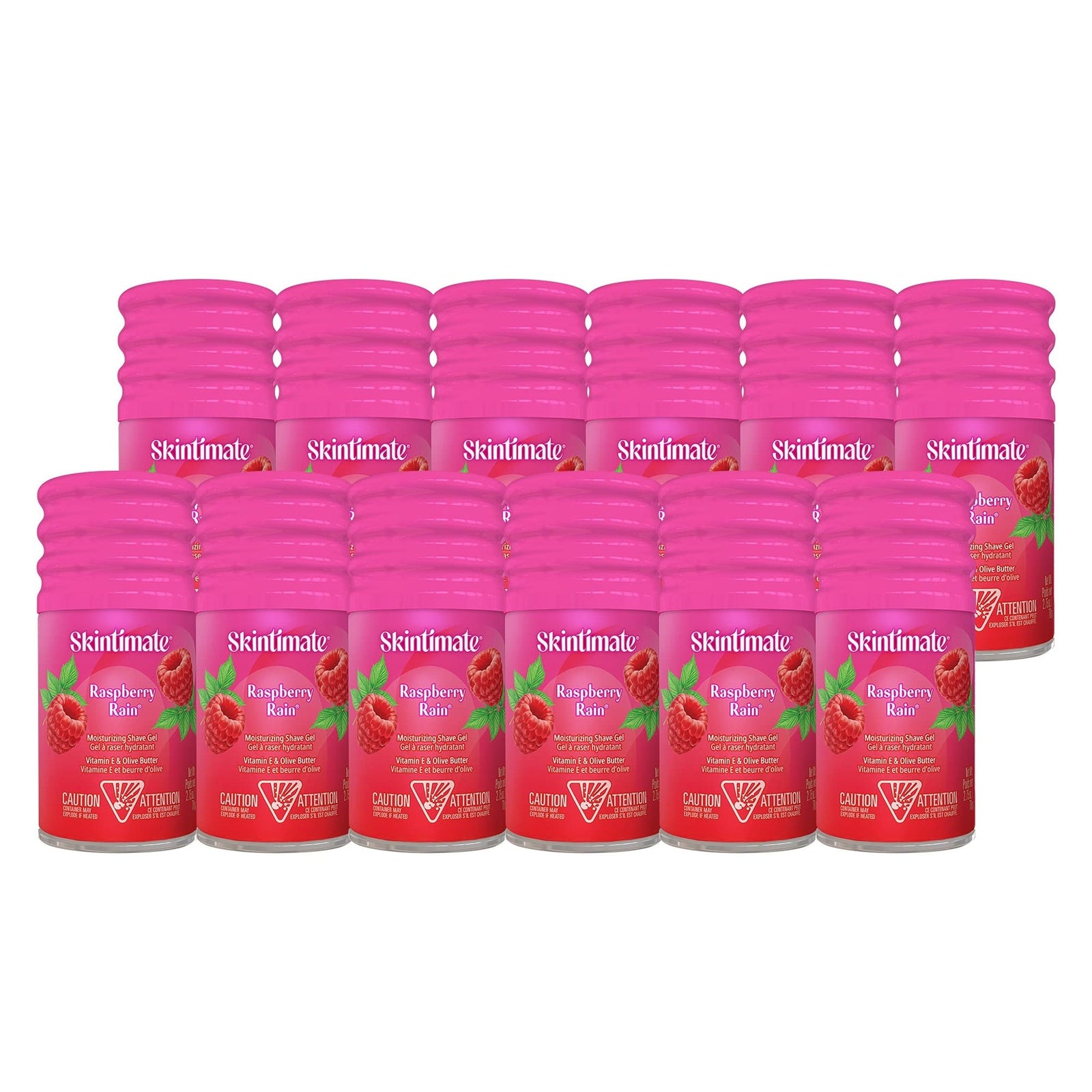 Skintimate Shave Gel Raspberry Rain (2.75 oz, 12 Pack)