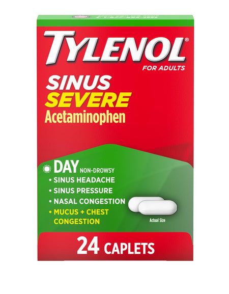 Tylenol Sinus Severe Daytime Cold & Flu Caplets (24 ct)