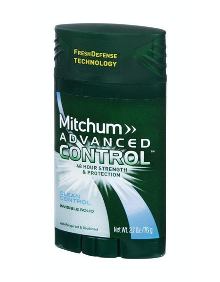 Mitchum Men Invisible Solid Deodorant Clean Control (2.7 oz, 6 Pack)
