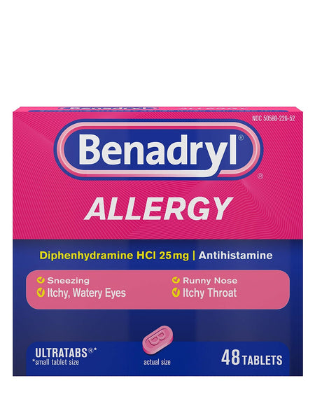 Benadryl Ultratabs Allergy Tablets (48 ct)