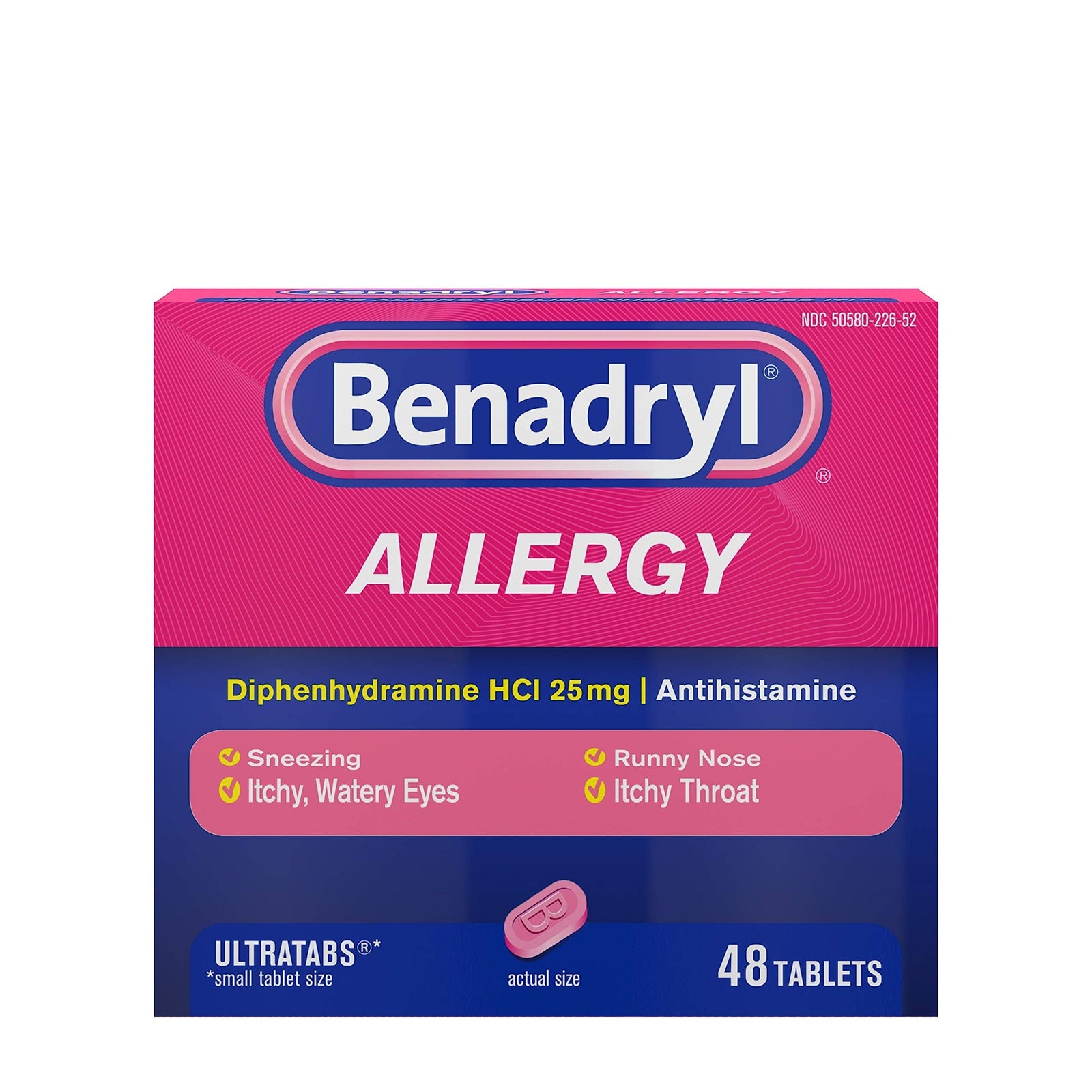 Benadryl Ultratabs Allergy Tablets (48 ct)