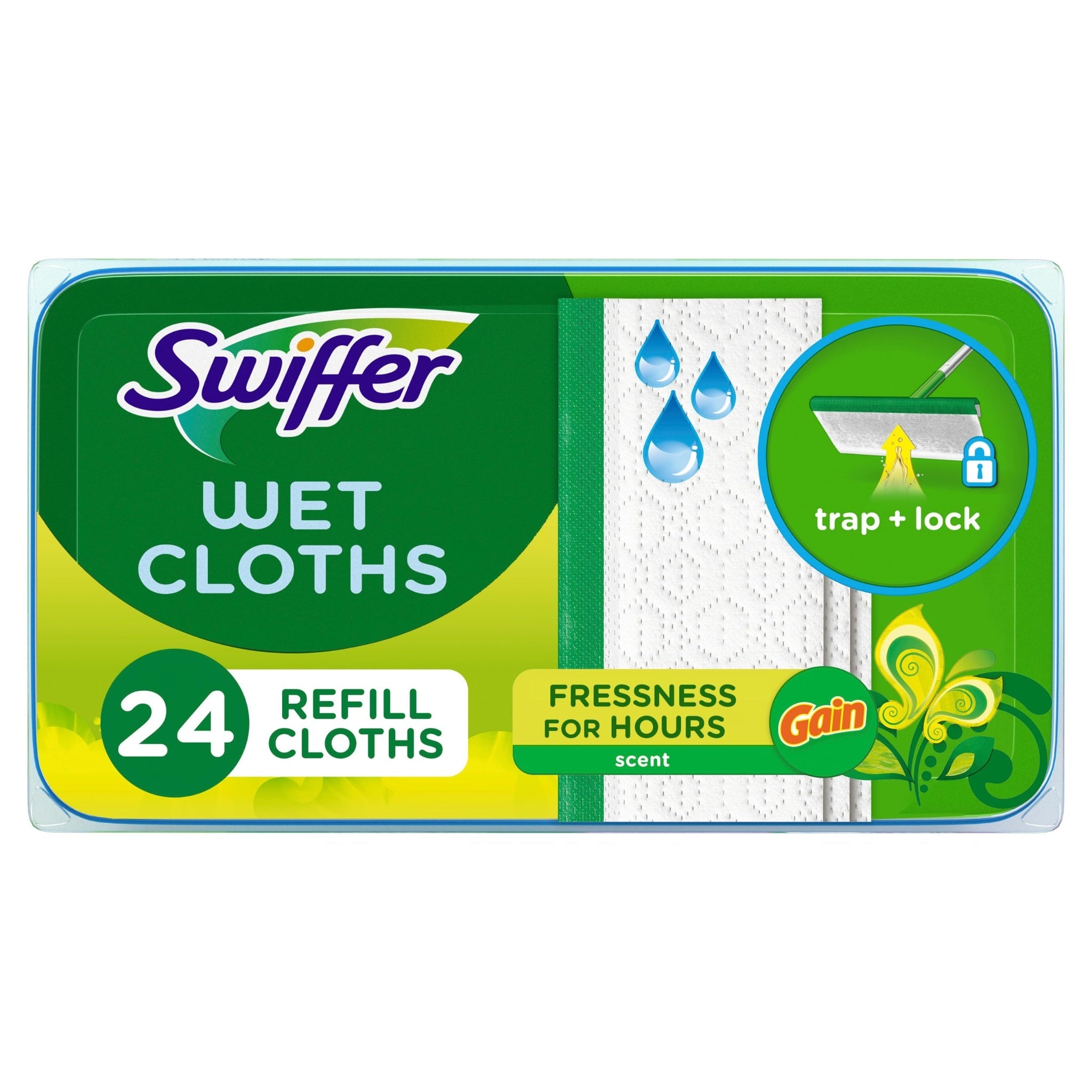 Swiffer Wet Mopping Cloths Gain Scent (24 ct)