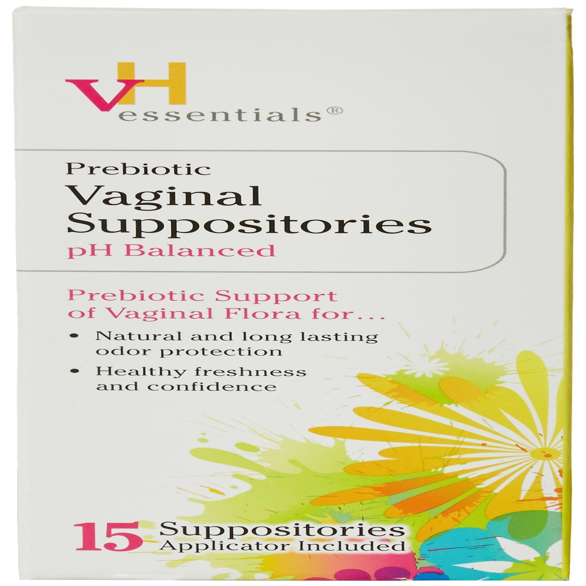 VH Essentials Prebiotic Vaginal Suppositories (15 ct)