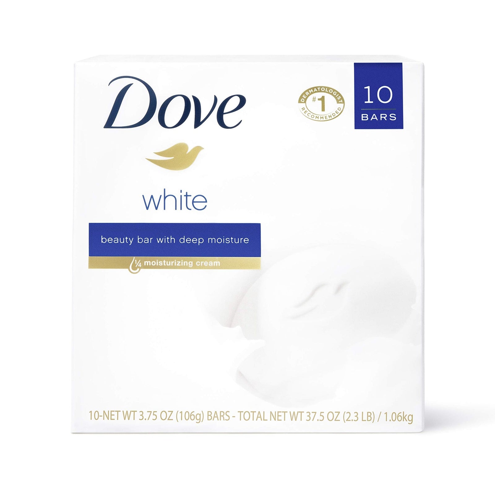 Dove Beauty Bar White (3.75 oz, 10 Pack)