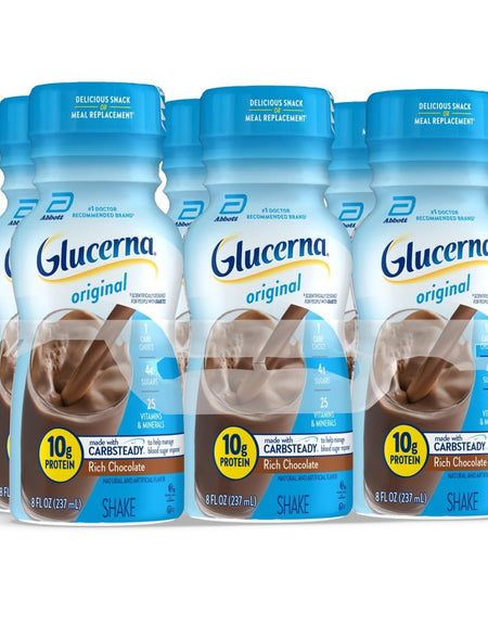 Glucerna Nutritional Shake Chocolate (8 oz, 6 Pack)