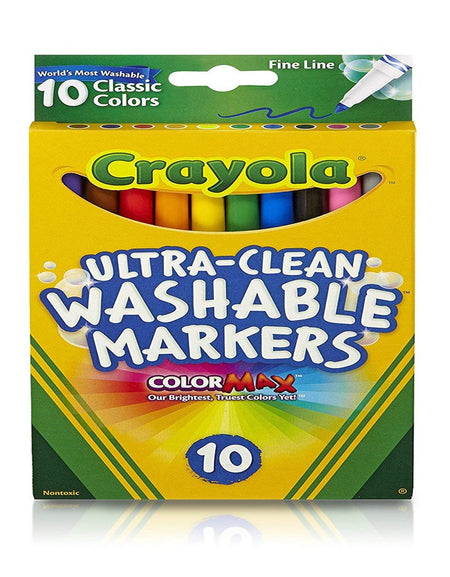Crayola Ultra-Clean Markers Fine Line (10 ct)
