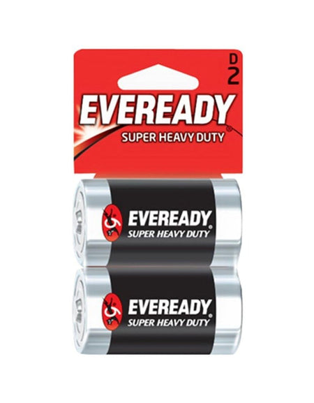 Eveready D Batteries (2 Pack)