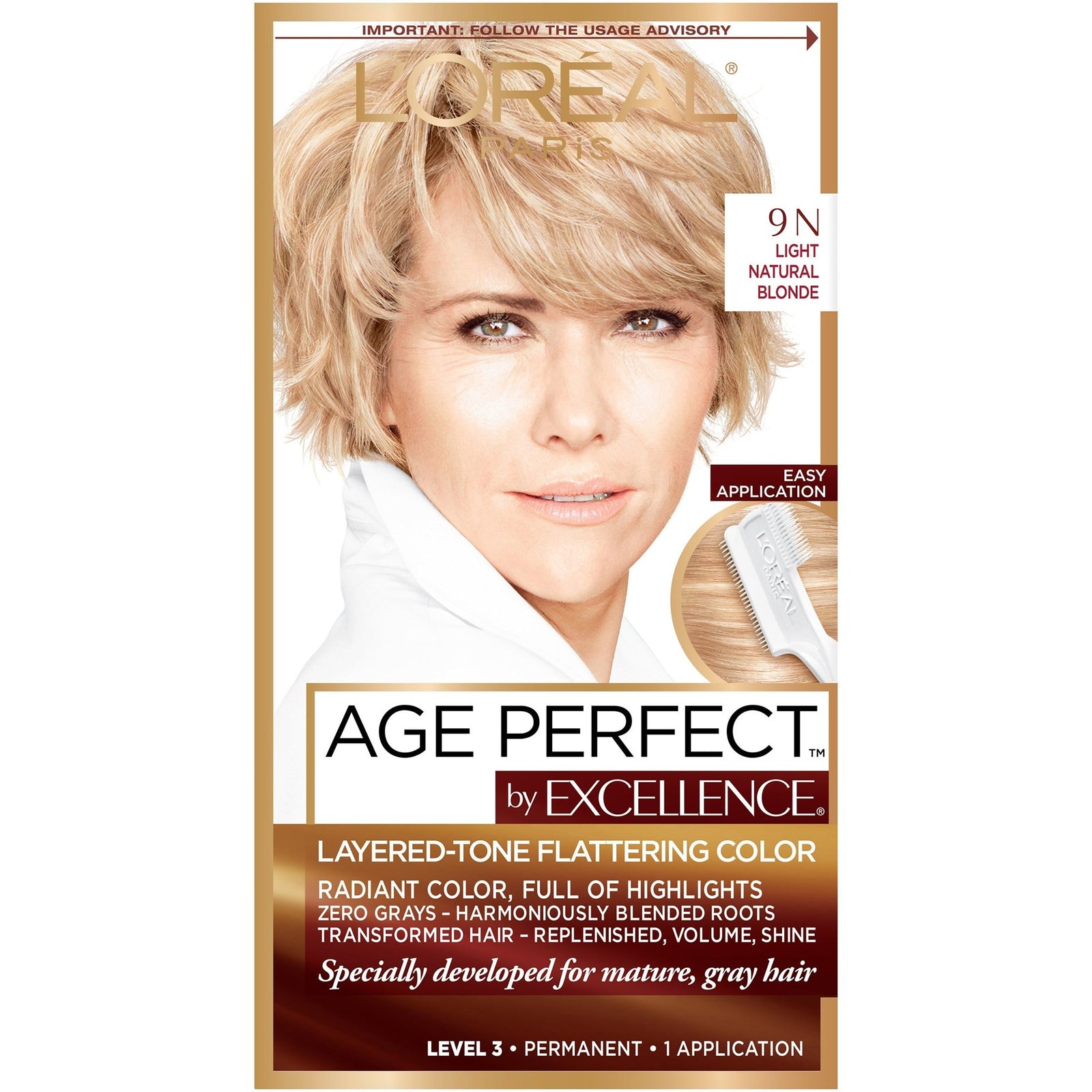 L’Oreal Age Perfect Hair Color 9N (1 Kit)