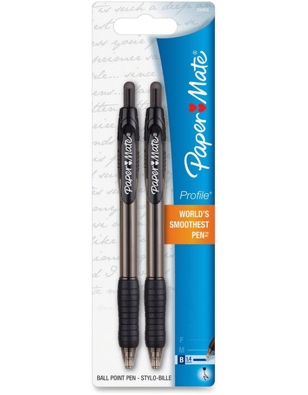 Paper Mate Ballpoint Pen Black (2 Pack)