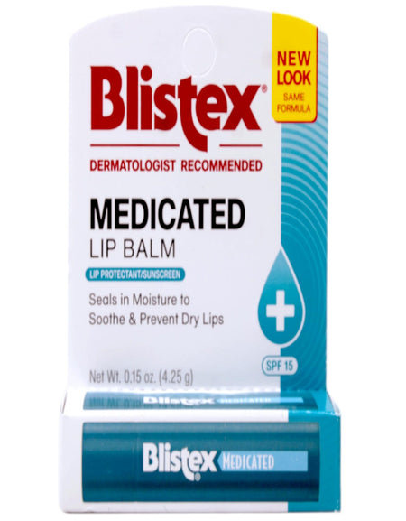 Blistex Medicated Lip Balm SPF 15 (0.15 oz, 8 Pack)