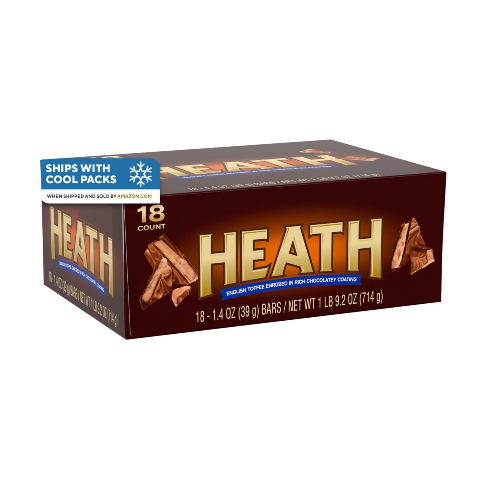 Heath Toffee Candy Bars (1.4 oz, 18 Pack)