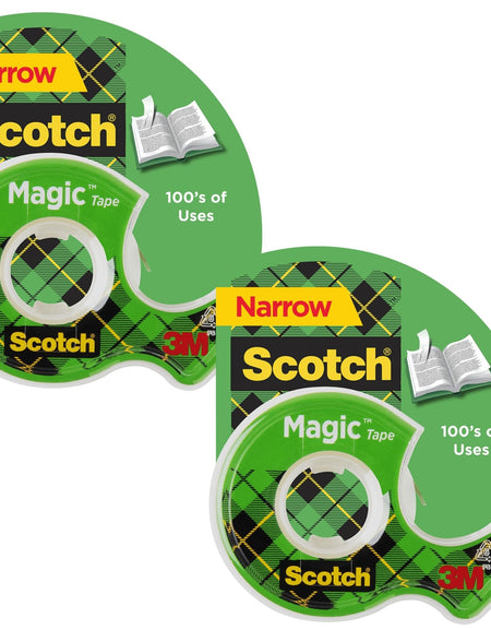 Scotch Magic Tape (2 Rolls, 1/2" x 450")