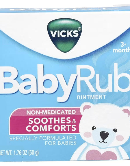 Vicks BabyRub Soothing Ointment (1.76 oz, 3 Pack)