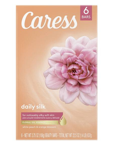Caress Body Soap Daily Silk (3.75 oz, 6 Bars)