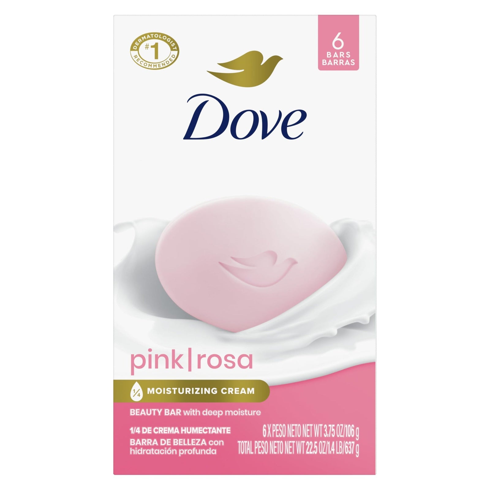 Dove Beauty Bar Pink (3.75 oz, 6 Bars)