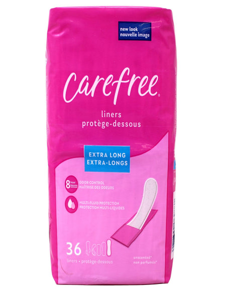 Carefree Acti-Fresh Liners Extra Long (36 ct)