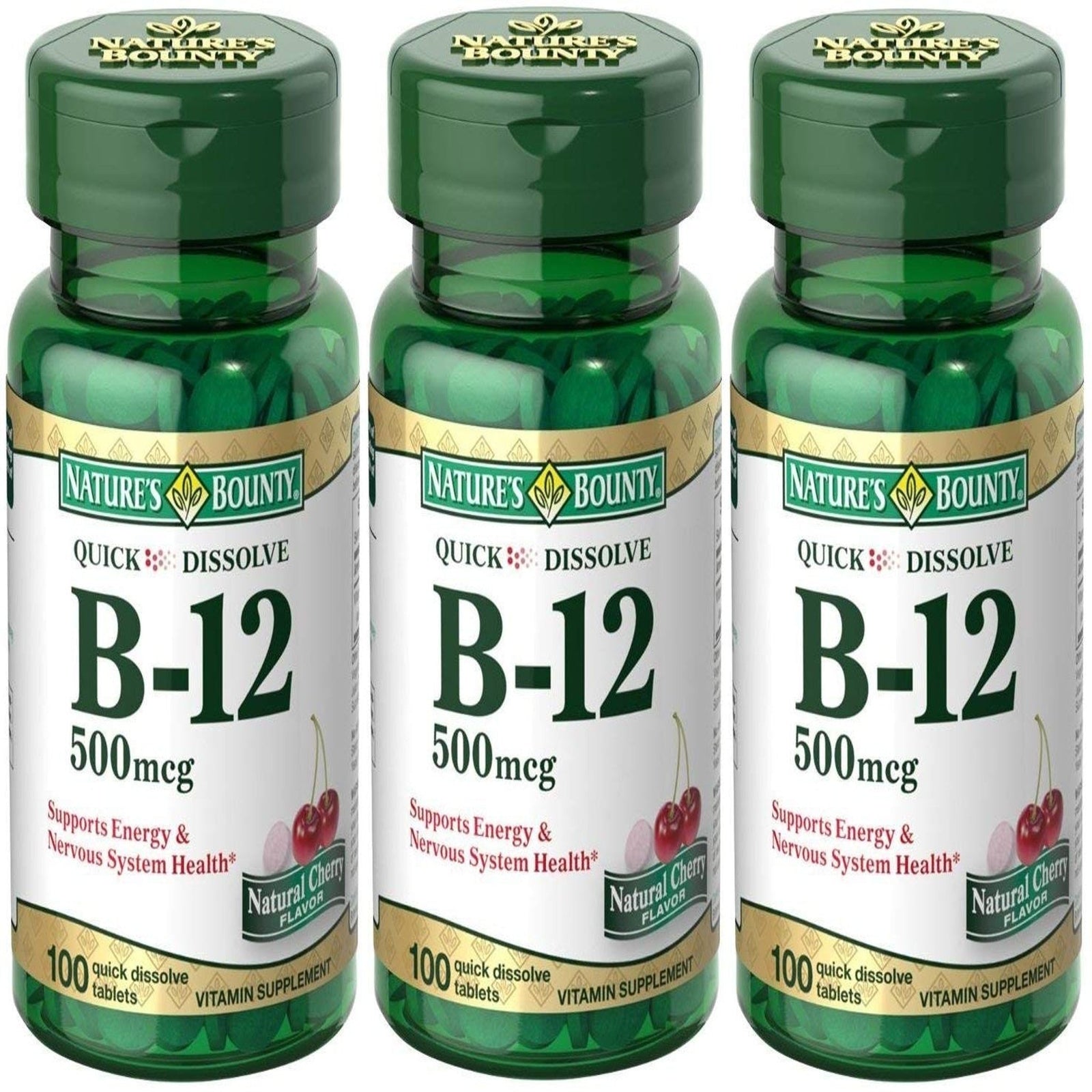 Nature’s Bounty B-12 Tablets 500 mcg (300 ct)