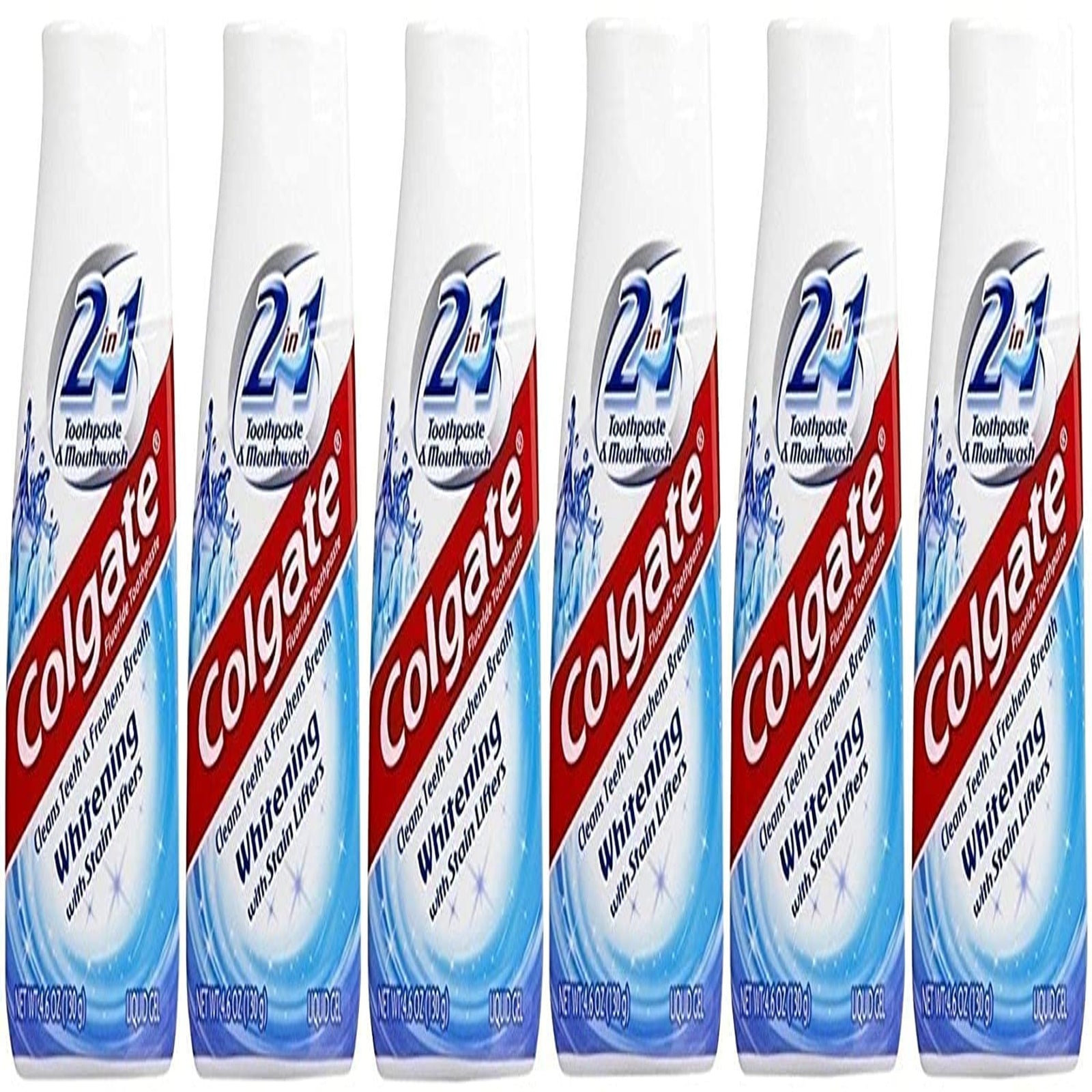 Colgate 2-in-1 Whitening Toothpaste (4.6 oz, 6 Pack)