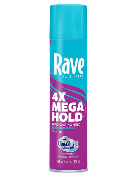 Rave Mega Scented Hairspray (11 oz, 12 Pack)
