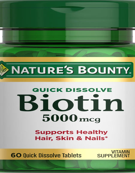 Nature’s Bounty Biotin 5000 mcg (60 Tablets)
