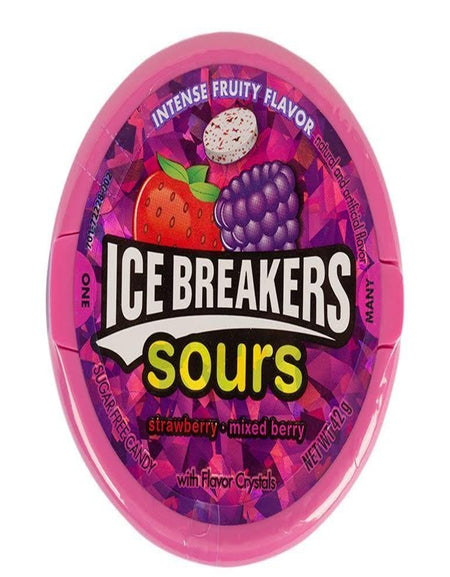 Ice Breakers Sours Strawberry-Mixed Berry (1.5 oz, 8 Pack)