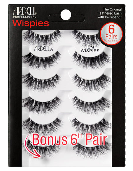 Ardell Demi Wispies False Eyelashes Black (6 Pairs)