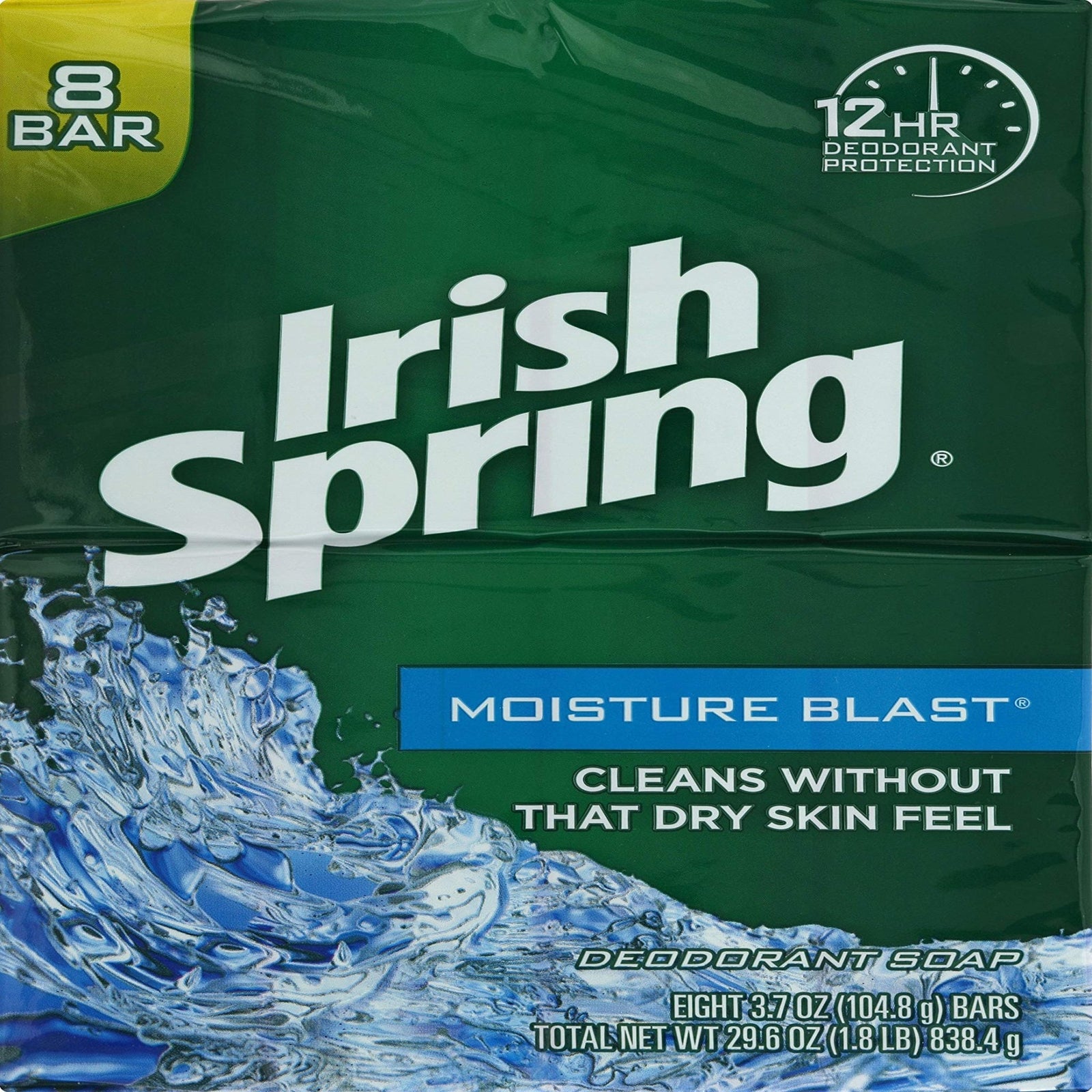 Irish Spring Moisture Blast Bar Soap (8 ct)