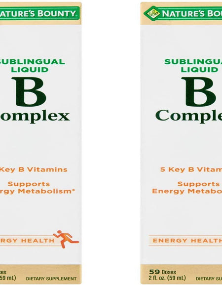 Nature's Bounty Vitamin B Complex Liquid (2 oz, 2 Pack)