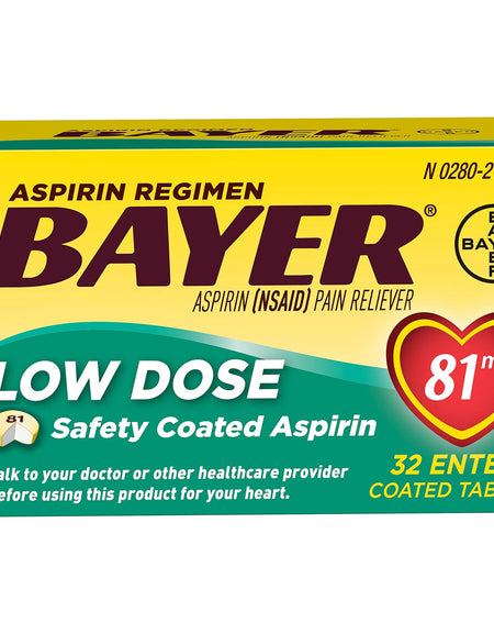 Bayer Low Dose Aspirin 81mg (32 ct)