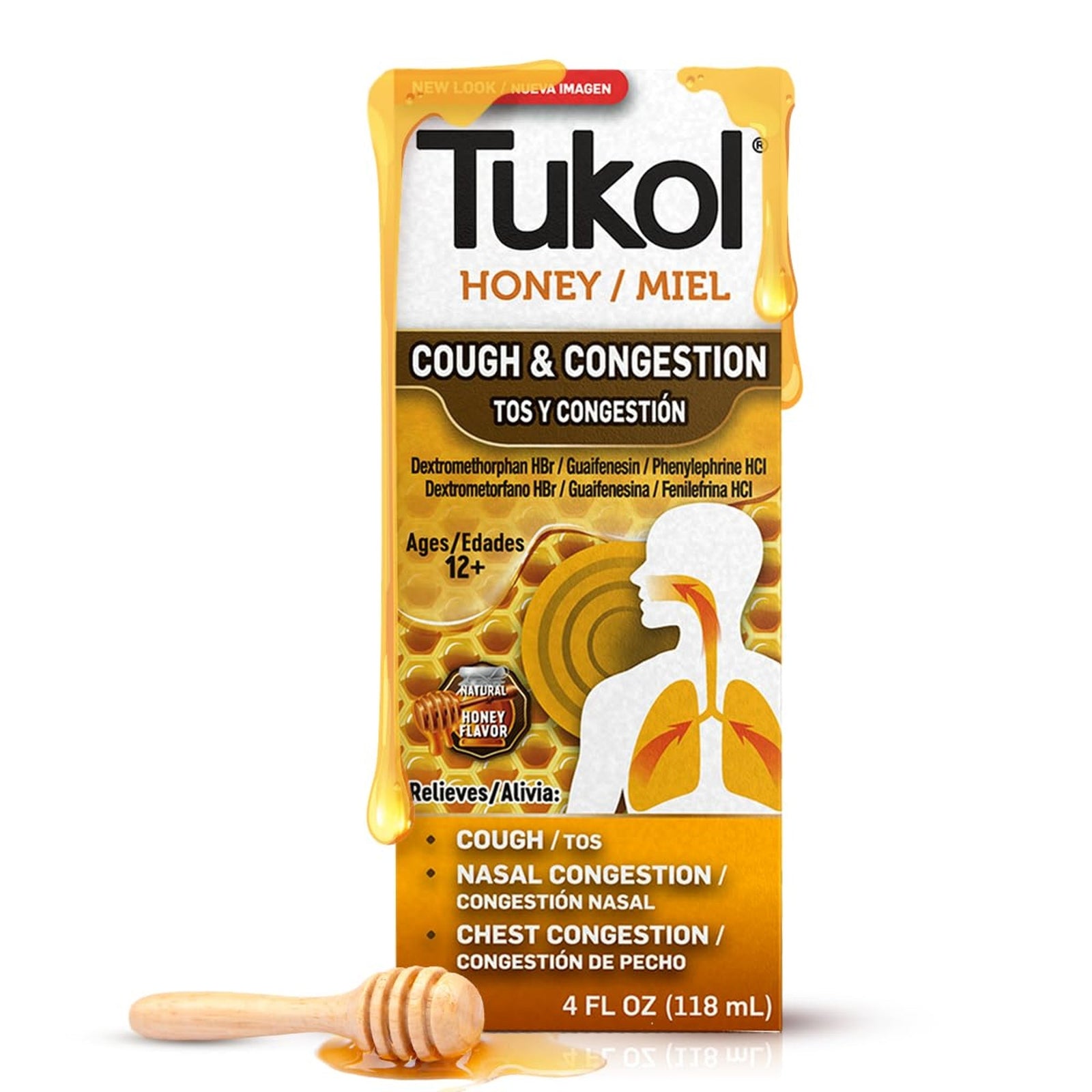 Tukol X-Pecto Honey Cough Syrup (4 oz)