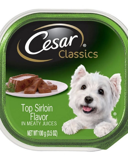 Cesar Classics Dog Food Top Sirloin (3.5 oz, 24 Pack)