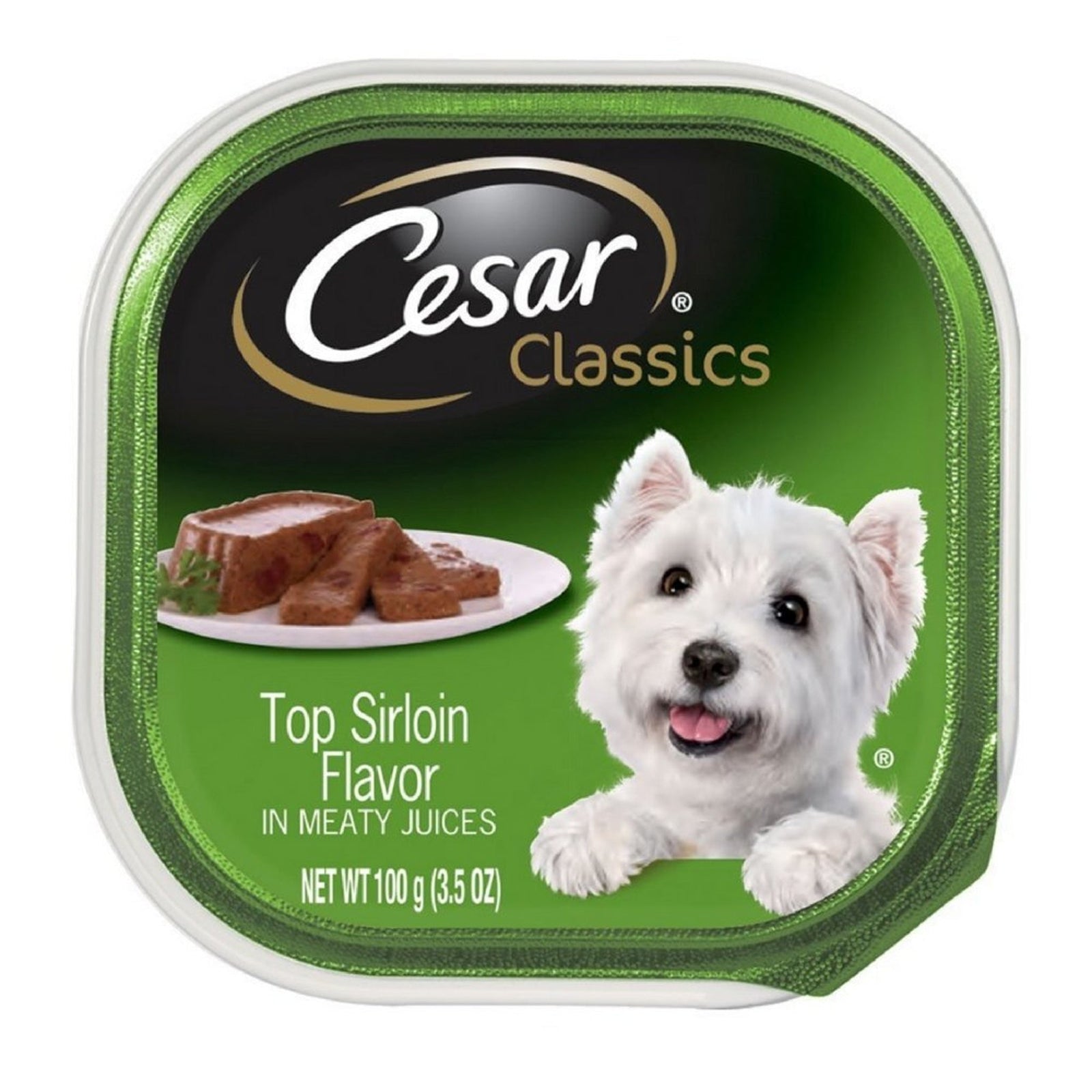 Cesar Classics Dog Food Top Sirloin (3.5 oz, 24 Pack)