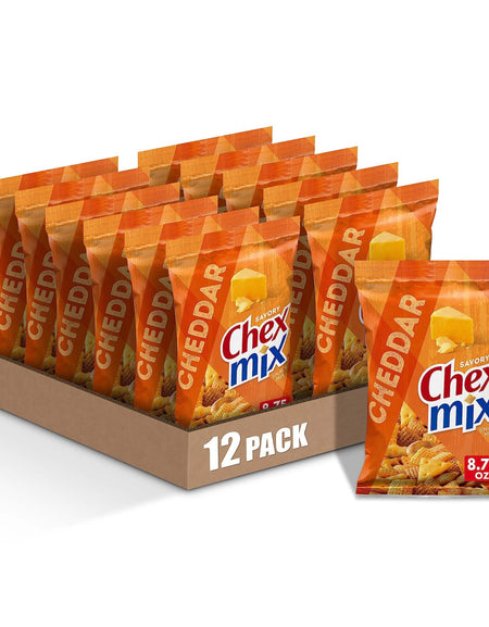 Chex Mix Cheddar Snack Mix (8.75 oz, 12 Pack)