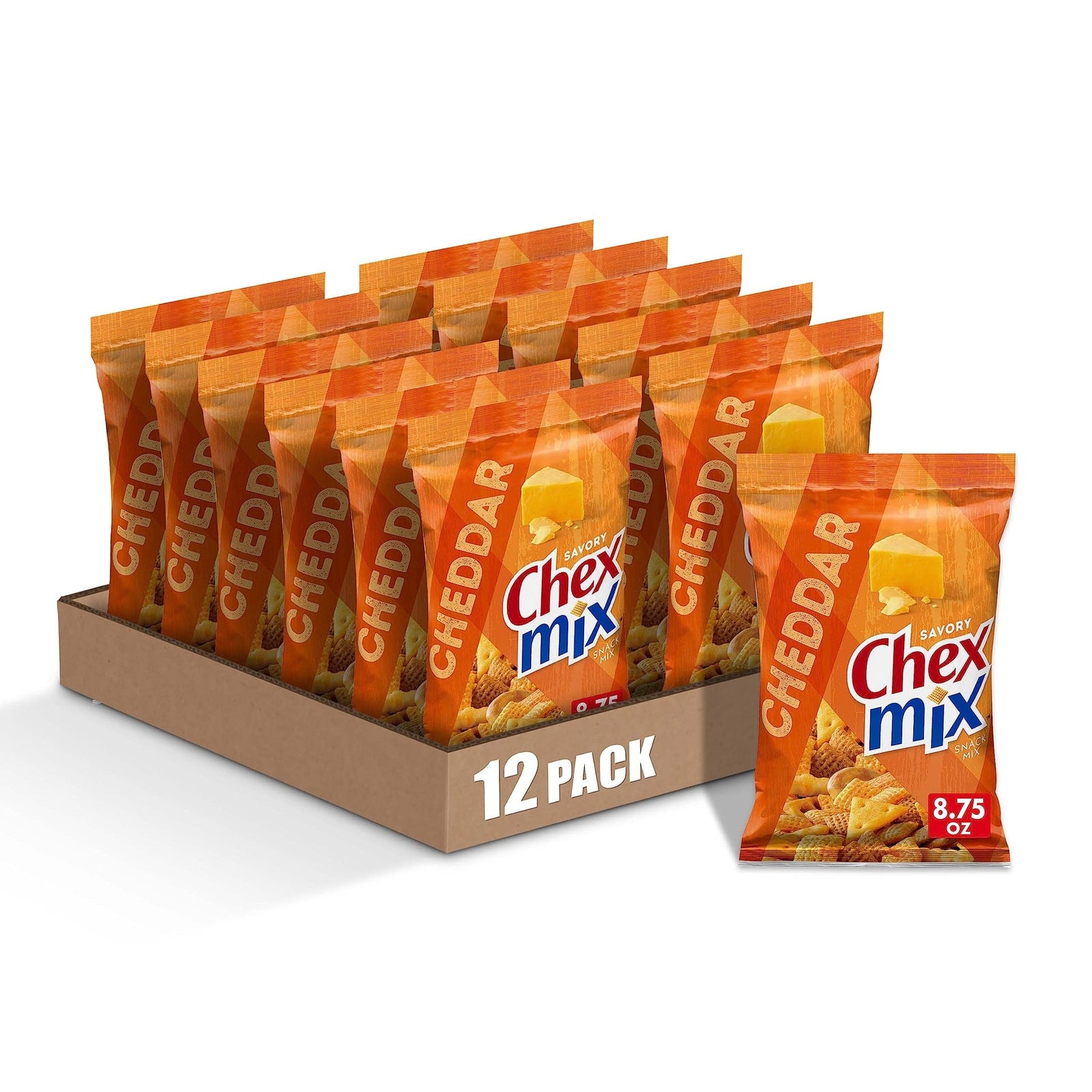 Chex Mix Cheddar Snack Mix (8.75 oz, 12 Pack)