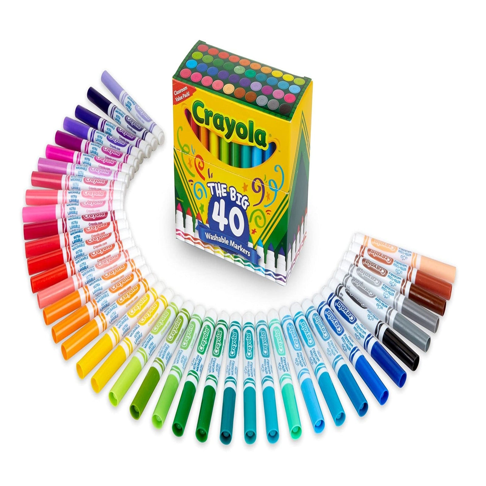 Crayola Ultra-Clean Washable Markers (40 ct)