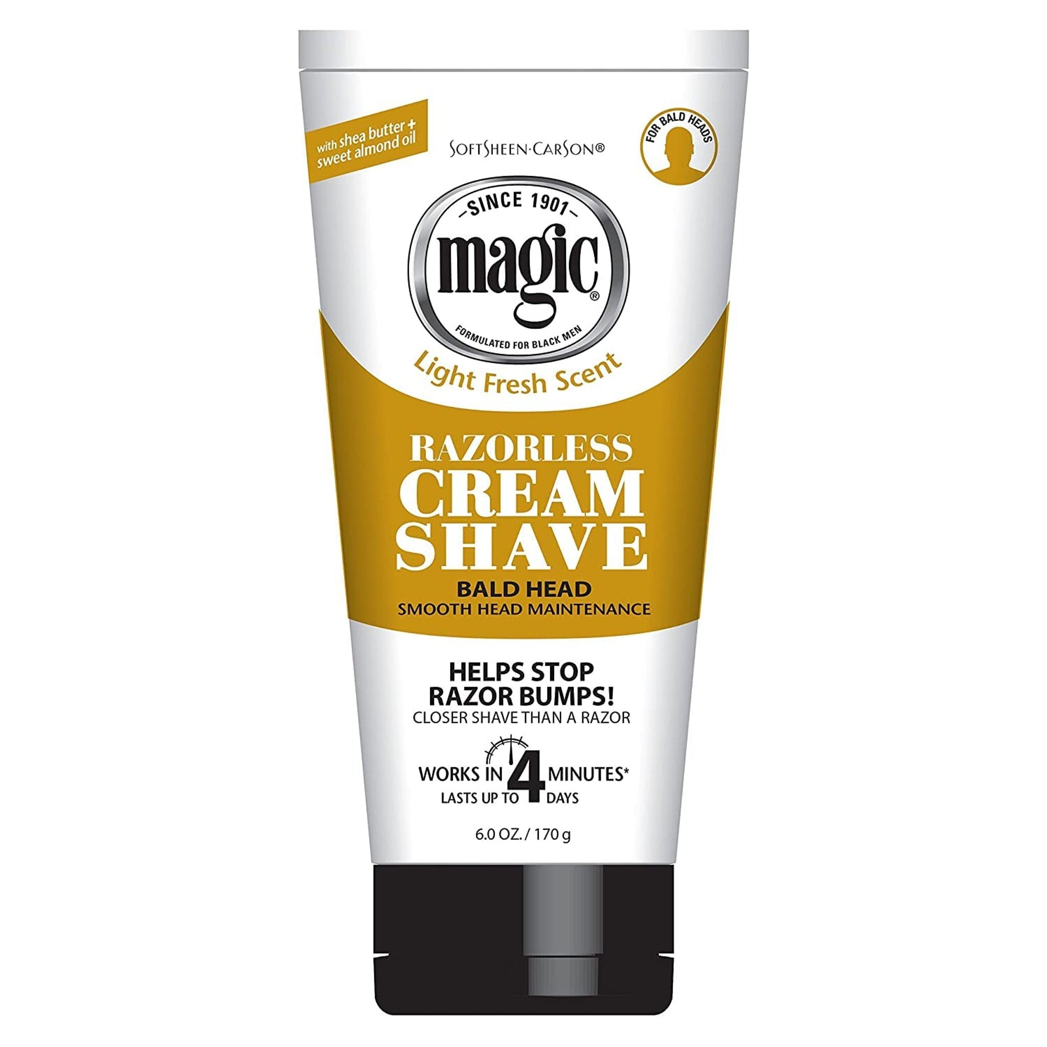Magic Shave Razorless Cream Bald Head (6 oz)