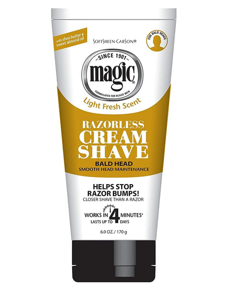 Magic Shave Razorless Cream Bald Head (6 oz)
