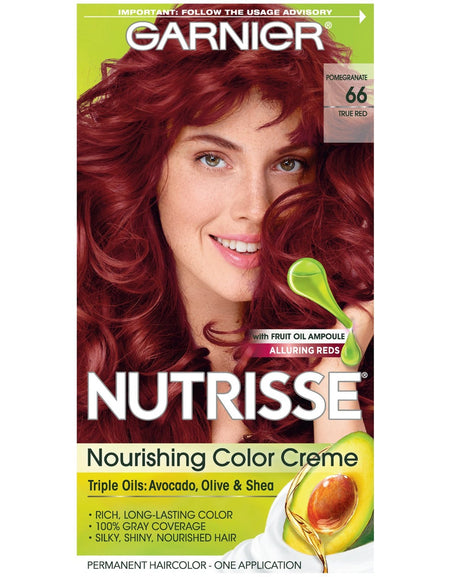 Garnier Nutrisse Hair Color Creme 66 True Red