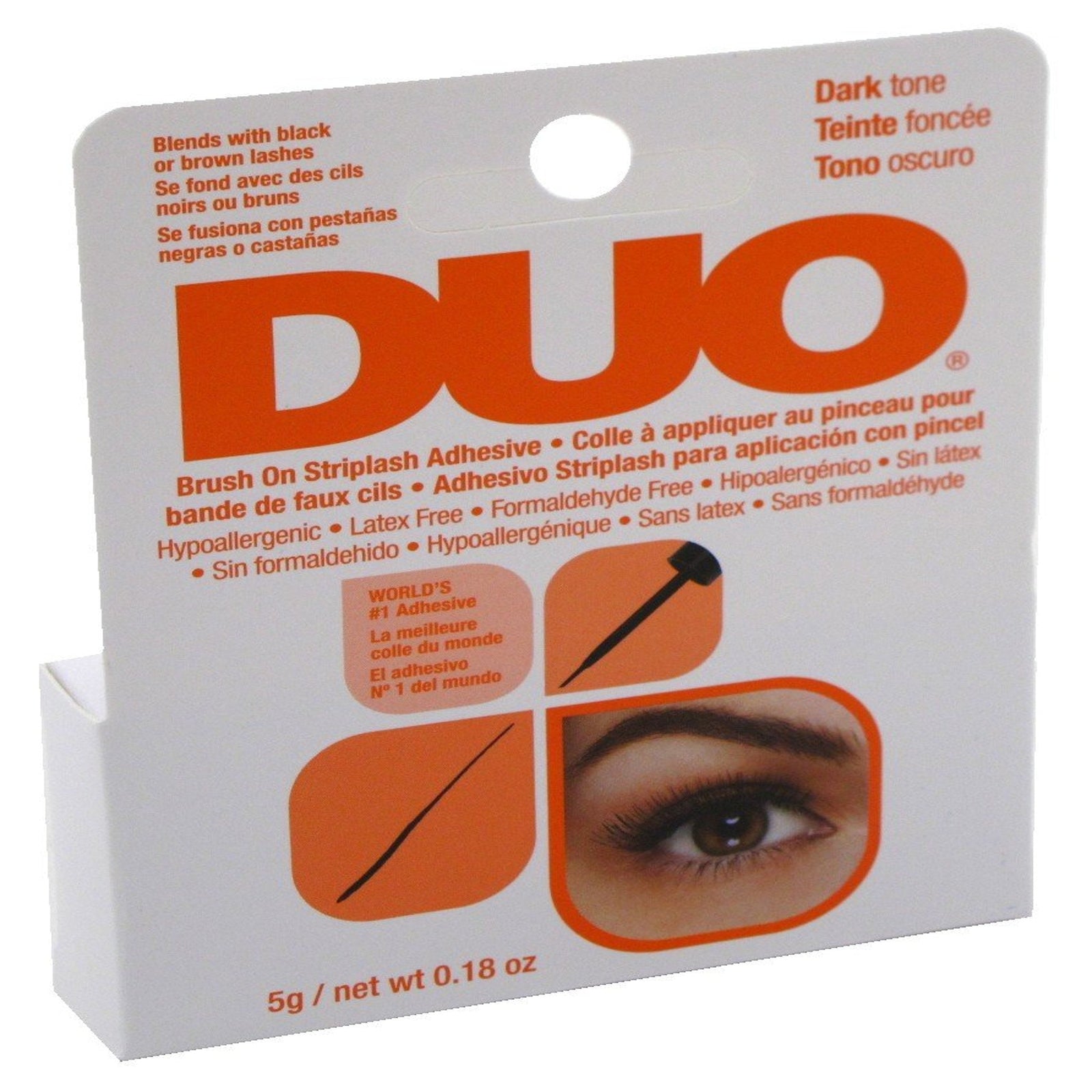 DUO Brush-On Lash Adhesive Dark Tone (0.18 oz, 2 Pack)