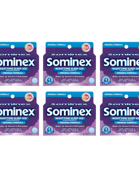 Sominex Nighttime Sleep Aid (16 ct, 6 Pack)