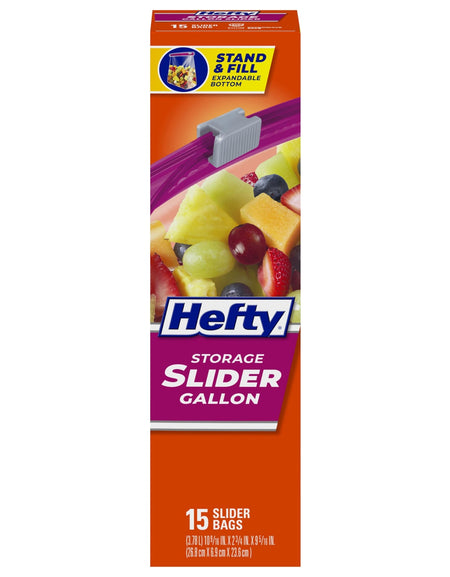 Hefty Slider Storage Bags Gallon (15 ct)