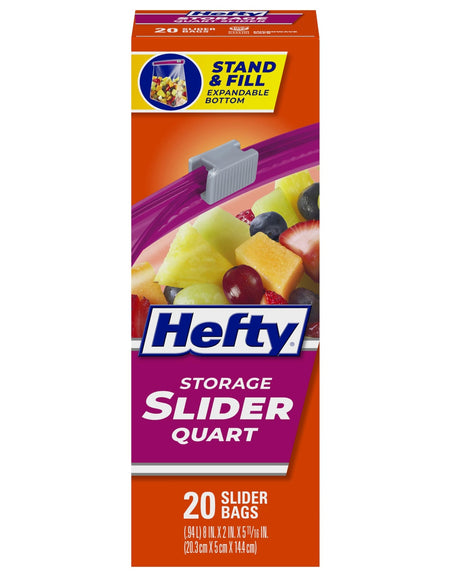 Hefty Slider Storage Bags Quart (20 ct)