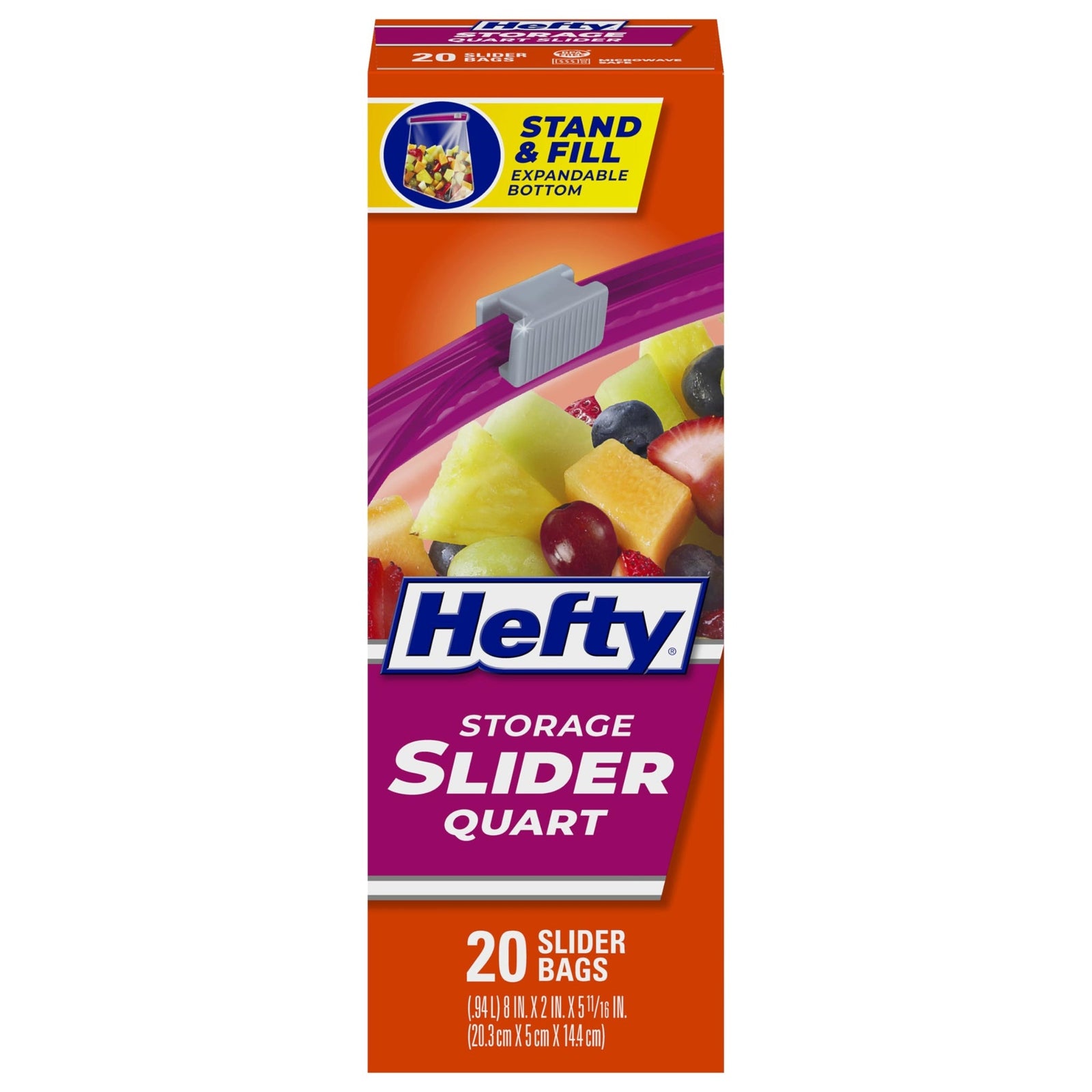 Hefty Slider Storage Bags Quart (20 ct)