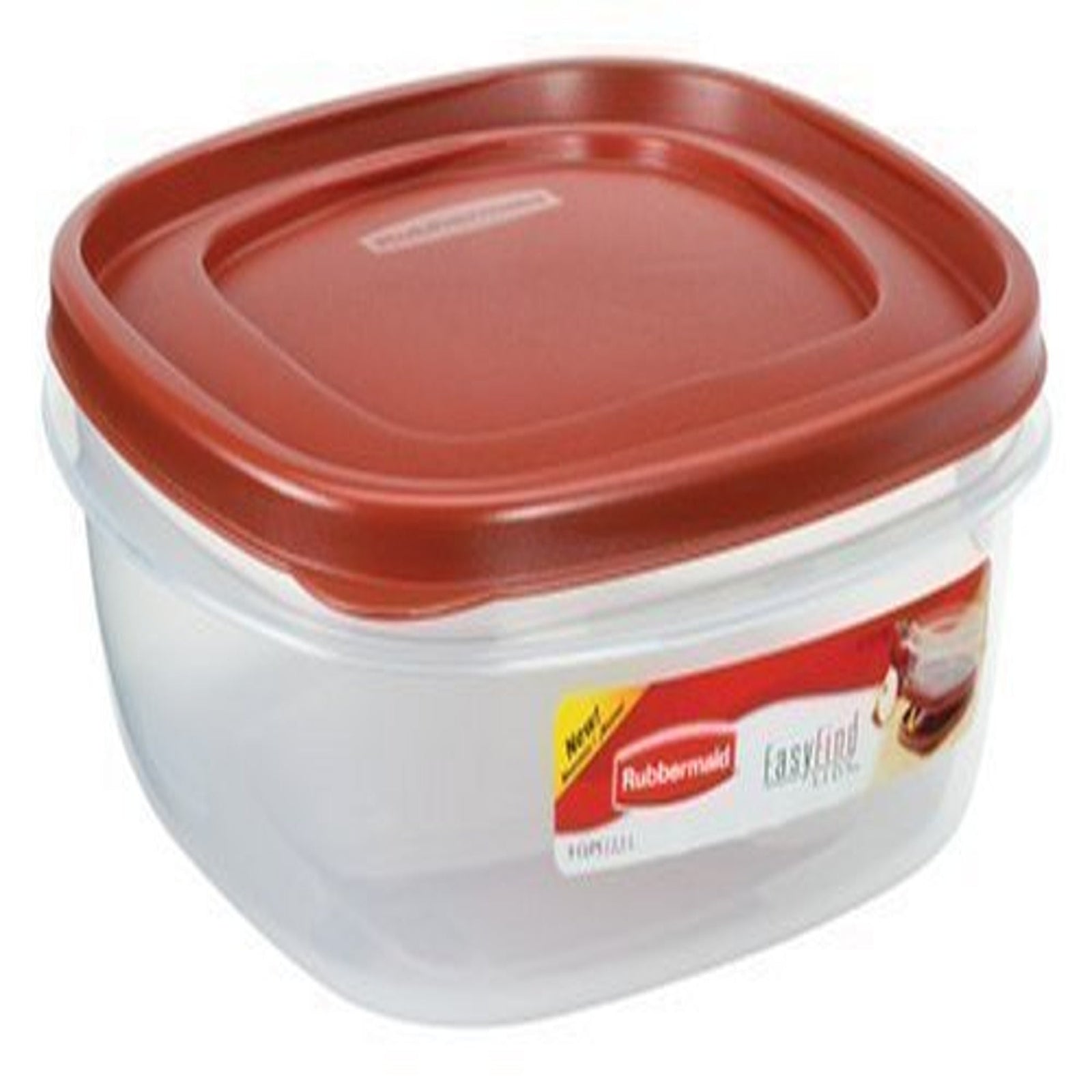 Rubbermaid Easy Find Container, Chili Red (9 Cup)