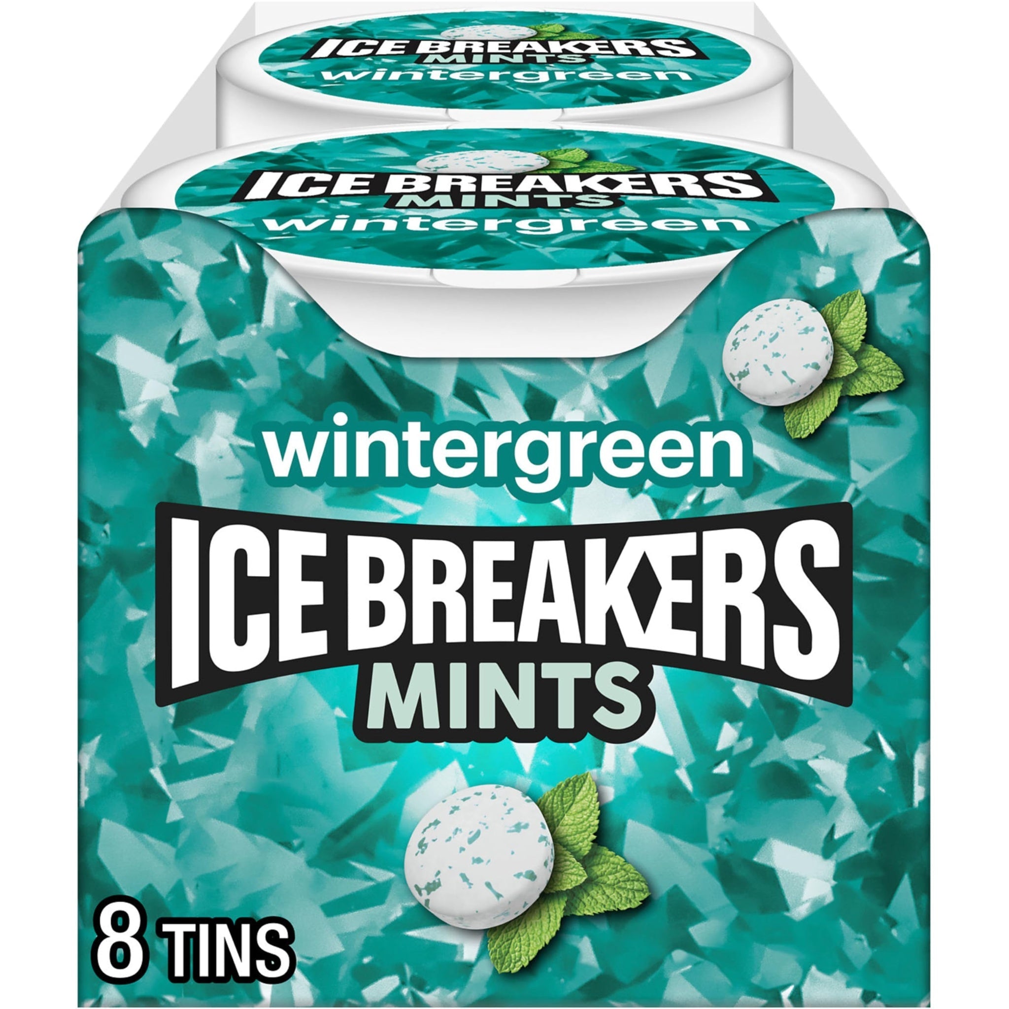 ICE BREAKERS Wintergreen Sugar Free Mints (1.5 oz, 8 Pack)