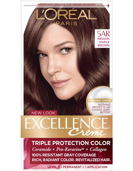 L'Oreal Excellence Creme, 5AR Velvet Brown (6 Pack)