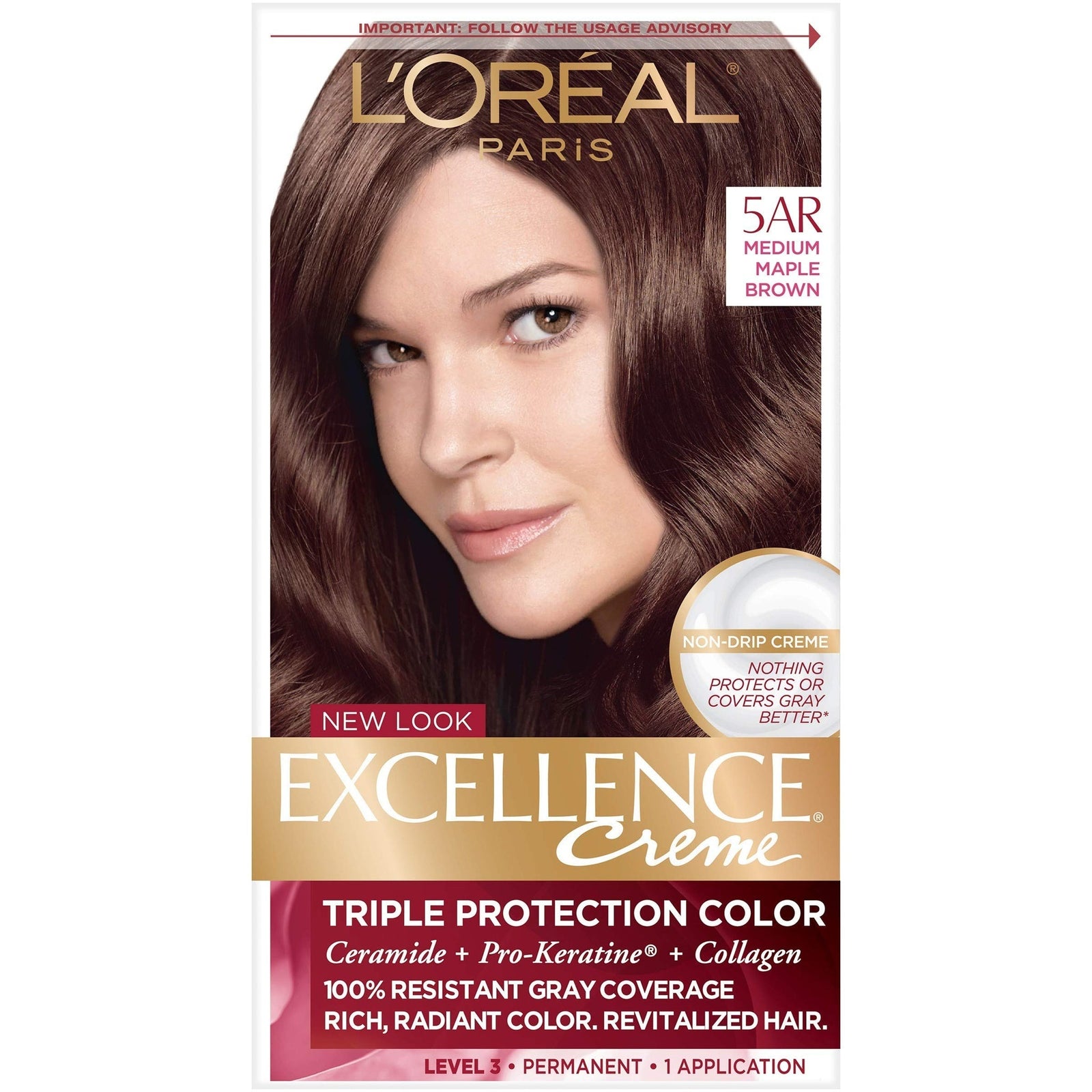 L'Oreal Excellence Creme, 5AR Velvet Brown (6 Pack)